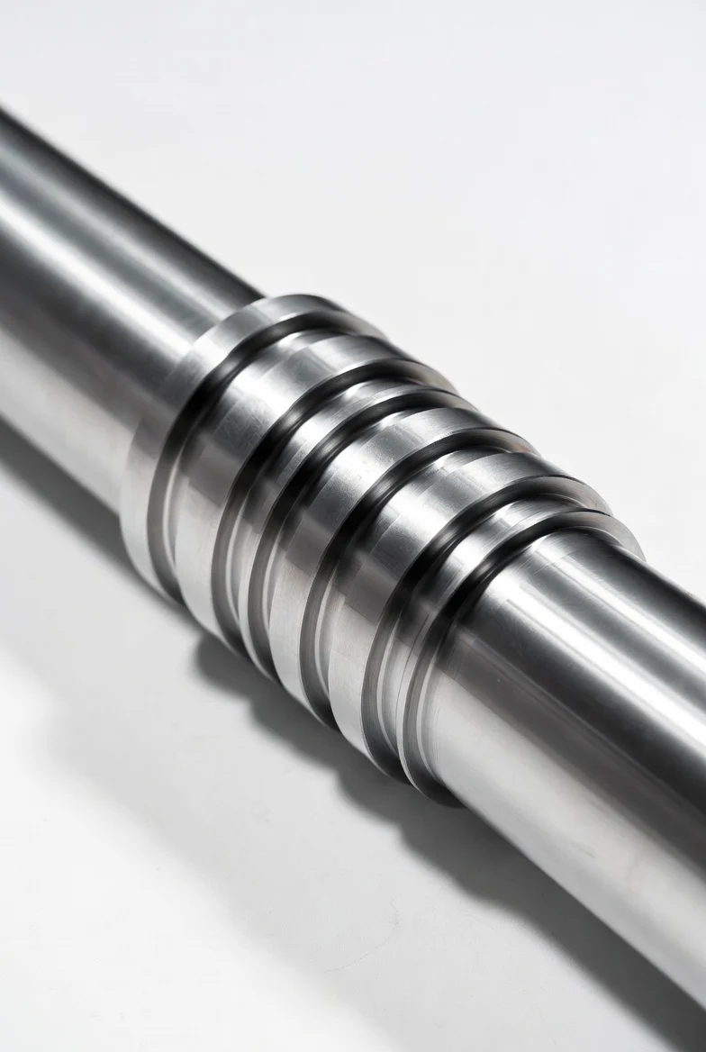 CNC turned aluminum shafts and spacers for robotics assembly — precise cylindrical components