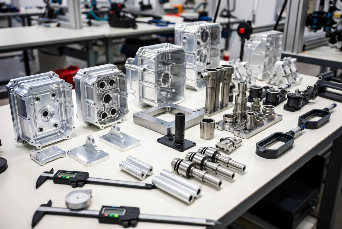 Precision CNC machined prototype parts for engineering validation — 1-piece MOQ 3-5 day lead time